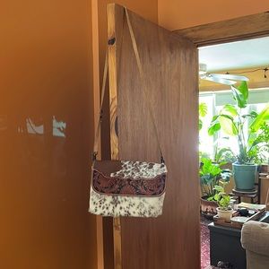 Myra Hair On and Leather Crossbody